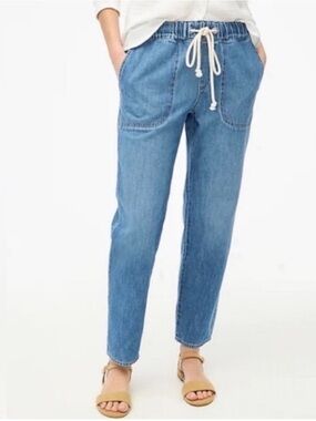 J Crew Jeans 33P Drawstring Blue